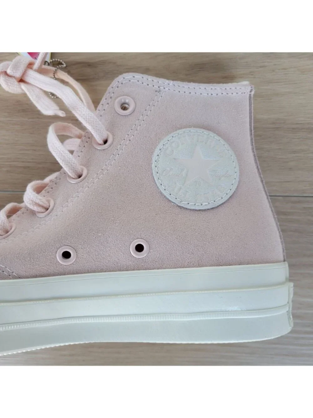 ❤️Converse Chuck 70 Hi Suede Pink 7.5 Men's Shoes Fleece Lining Sneakers A07901C